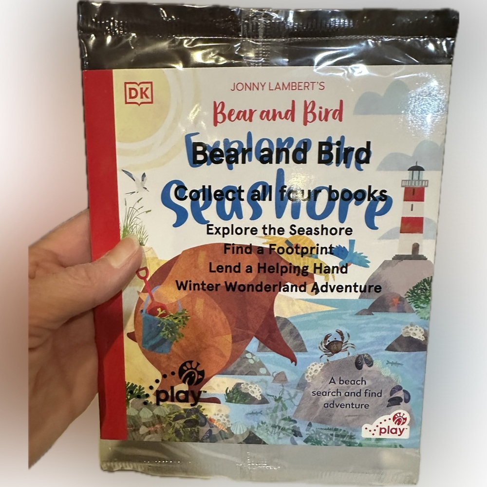 2025 CHICK FIL A BEAR BIRD EXPLORE THE SEASHORE SEARCH FIND BOOK KIDS MEAL PROMO